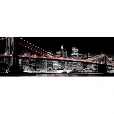 Red Brooklyn Bridge II Wall Art   